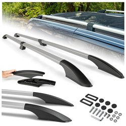 Split roof rails for Opel Combo D X12 L2 2012-2018 Solid Aluminum Plastic