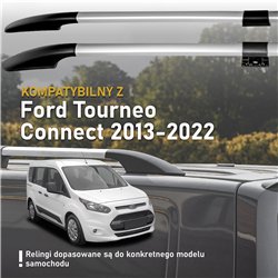 Split roof rails for Ford Tourneo Connect II Mk2 V408 L1 SWB 2013-2022 Soli