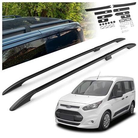 Split roof rails for Ford Tourneo Connect II Mk2 V408 L1 SWB 2013-2022 Soli