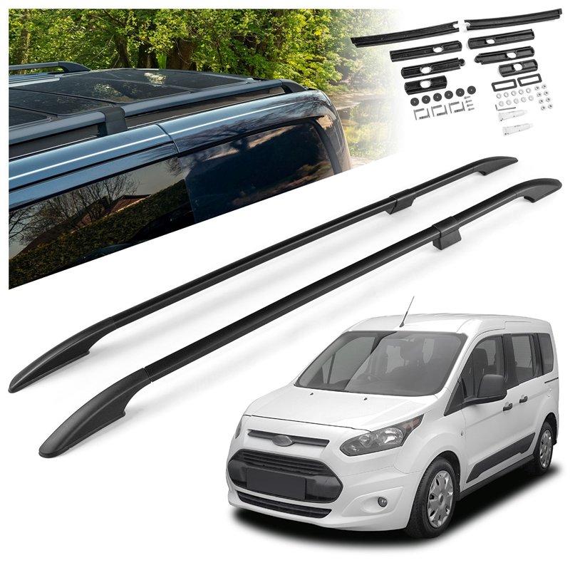 Split roof rails for Ford Tourneo Connect II Mk2 V408 L1 SWB 2013-2022 Soli