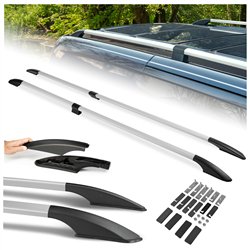 Split roof rails for Fiat Ducato III 250/290 L1 2006- Solid Aluminum Plast