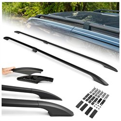 Split roof rails for Peugeot Boxer II Y/H L1 2006- Solid Aluminum Plastic