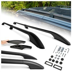 Split roof rails for Nissan Townstar I NFK/XFK L2 2022- Solid Aluminum Pla