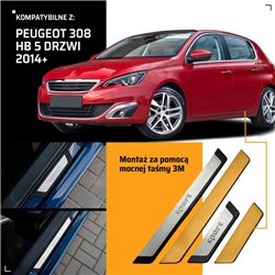 Listwy progowe uniwersalne Peugeot 308 Hatchback II T9 5D 2013-2021 SPOR