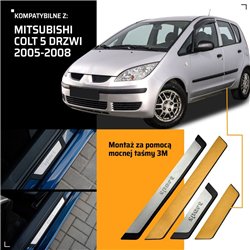 Listwy progowe uniwersalne Mitsubishi Colt Hatchback VI Z30 2004-2008 SP