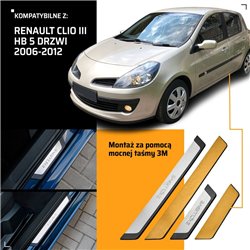 Listwy progowe uniwersalne Renault Clio Hatchback III BR/CR X85 2005-201