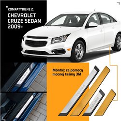 Universal sill trims for Chevrolet Aveo Sedan II T300 KL1T 2011-2020 EXCLUS