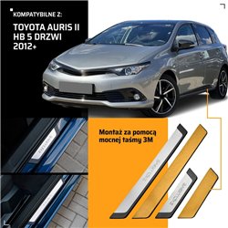 Universal sill trims for Toyota Auris Hatchback II E180 2013-2019 EXCLUSIVE
