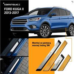 Listwy progowe uniwersalne Ford Kuga II C520 DM2 2013-2017 stal
