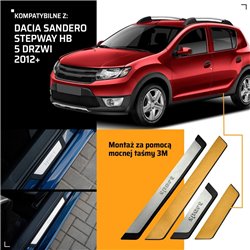 Universal sill trims for Dacia Sandero Hatchback II B52 B8 2016-2020 SPORT