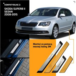 Universal sill trims for Skoda Superb Liftback II 3T B6 2008-2015 SPORT st