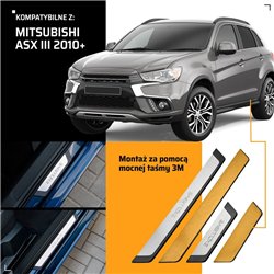 Listwy progowe uniwersalne Mitsubishi ASX I GA/XA/XB/XC/XD 2010-2021 EXC