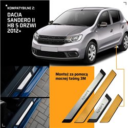 Universal sill trims for Dacia Sandero Hatchback II B52 B8 2013-2020 SPORT