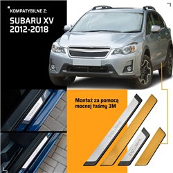 Universal sill trims for Subaru XV I GP G4 2012-2017 EXCLUSIVE steel