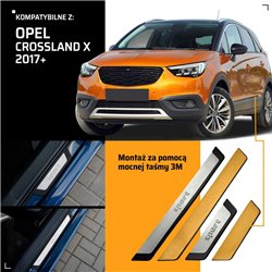 Universal sill trims for Opel Crossland X I P17 P2QO PRE-FL 2017-2020 SPORT