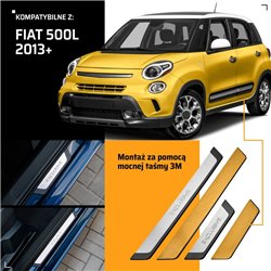 Universal sill trims for Fiat 500L I 351 199 2012-2022 EXCLUSIVE steel
