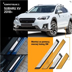 Universal sill trims for Subaru XV II GT G5 2018-2024 EXCLUSIVE steel