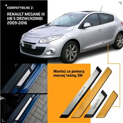 Universal sill trims for Renault Megane Grandtour Station Wagon III BZ 2009