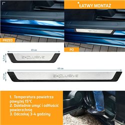 Listwy progowe uniwersalne Audi A1 Sportback Hatchback I 8X 2012-2018 EX