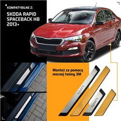 Universal sill trims for Skoda Rapid Spaceback Hatchback I NH1 2013-2018 SP