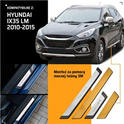 Universal sill trims for Hyundai ix35 I LM EL 2010-2018 EXCLUSIVE steel
