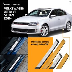 Listwy progowe uniwersalne Volkswagen VW Jetta Sedan IV VA3 162 2011-201