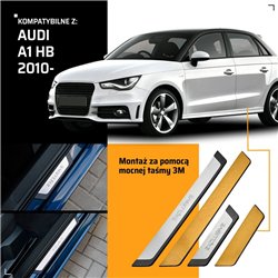 Listwy progowe uniwersalne do Audi A1 Hatchback I 8X 2010-2018 st