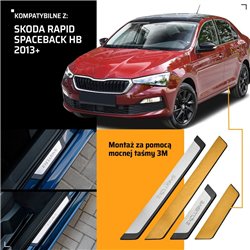 Universal sill trims for Skoda Rapid Spaceback Hatchback I NH1 2013-2018 EX