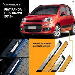 Universal sill trims for Fiat Panda Hatchback II 169 Mk3 2003-2012 SPORT s