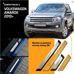 Listwy progowe uniwersalne Volkswagen VW Amarok I 2H 2010-2020 sta