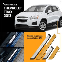 Universal sill trims for Chevrolet Trax I U200 KL1B 2013-2022 EXCLUSIVE st