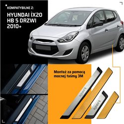Universal sill trims for Hyundai i20 Hatchback III BC3/BI3 2020- SPORT ste