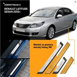 Universal sill trims for Renault Latitude Sedan I L70 2011-2015 EXCLUSIVE