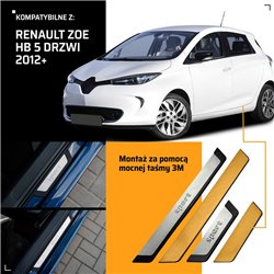 Listwy progowe uniwersalne Renault Clio Hatchback V RJA/BJA BF/B7 2019-