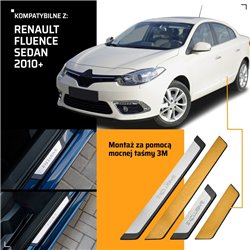 Universal sill trims for Renault Fluence Sedan I Z L3 X38 2010-2015 EXCLUSI