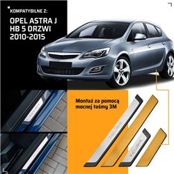 Universal sill trims for Opel Astra Hatchback J P10 2009-2015 EXCLUSIVE st