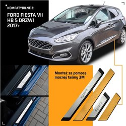 Listwy progowe uniwersalne Ford Fiesta Hatchback VII Mk6 B299/B409 CB1/C