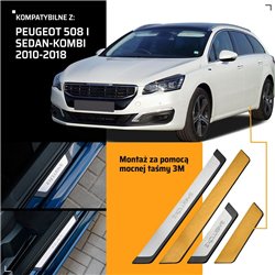 Listwy progowe uniwersalne Peugeot 508 SW Kombi I W23 8 2010-2018 EXCLUS