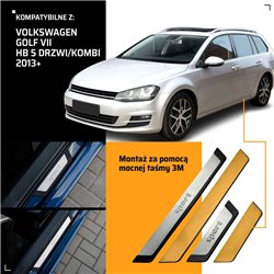 Listwy progowe uniwersalne Volkswagen VW Golf Hatchback VII AU 2012-2019