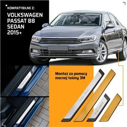 Universal sill trims for Volkswagen VW Passat Sedan VII B7 3C/36 2010-2014