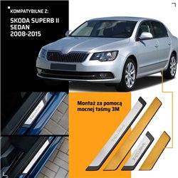 Universal sill trims for Chevrolet Cruze Sedan II J300 KL1J 2008-2016 EXCLU