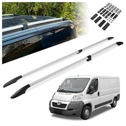 Relingi dachowe dzielone Peugeot Boxer II Y/H L1H1 2006- Aluminium