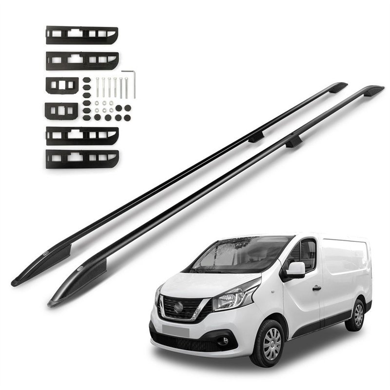 Roof rails for Nissan NV300 I J4 H1 L2 LWB 2016-2021 SKYPORT Aluminum Plas
