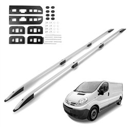 Roof rails for Nissan Primastar I F4/J4 H1 L2 LWB 2002-2015 SKYPORT Alumin