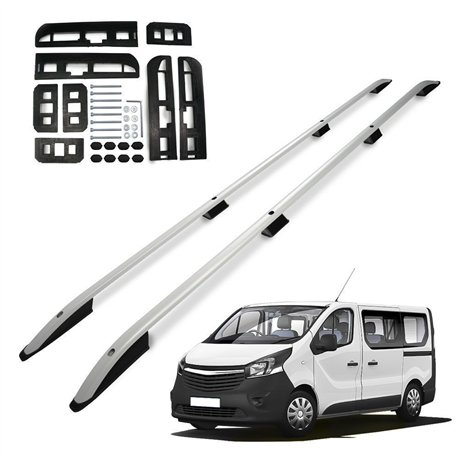 Relingi dachowe Opel Vivaro B X82 H1 L1 SWB 2014-2019 Aluminium plastik