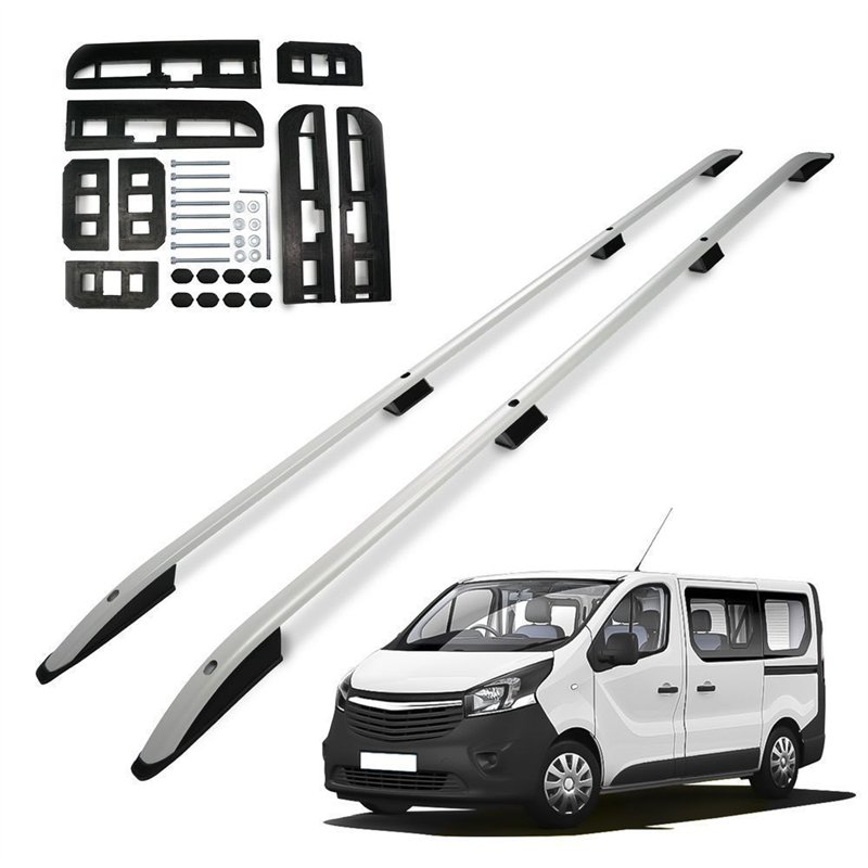 Relingi dachowe Opel Vivaro B X82 H1 L1 SWB 2014-2019 Aluminium plastik
