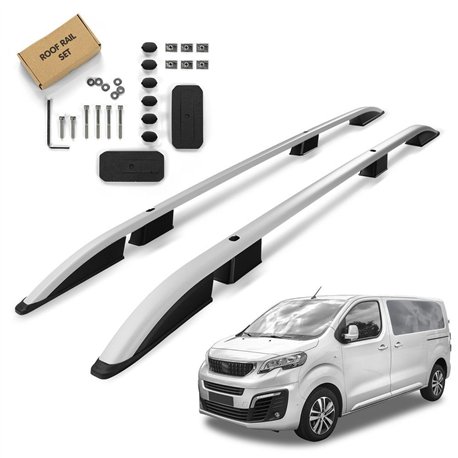 Roof rails for Peugeot Traveller I V H1 L1 Compact 2016- SKYPORT Aluminum