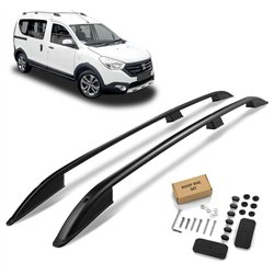 Roof rails for Dacia Dokker I KE K9K 2012-2021 SKYPORT Aluminum Plastic