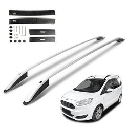 Roof rails for Ford Tourneo Courier I B460 2014-2023 SKYPORT Aluminum Plas