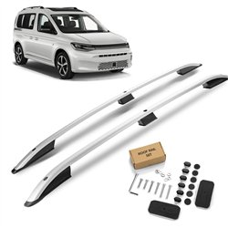Roof rails for Volkswagen VW Caddy SB SK H1 L1 SWB 2020- SKYPORT Aluminum